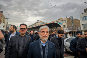 حسین سیمایی صرّاف در راهپیمایی ۲۲ بهمن