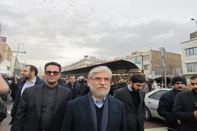 حضور وزیر علوم در راهپیمایی ۲۲ بهمن