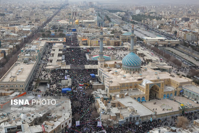 حضور بی‌نظیر مردم قم در راهپیمایی ۲۲ بهمن؛ نمایش وحدت و پیام‌آور اقتدار ایران اسلامی