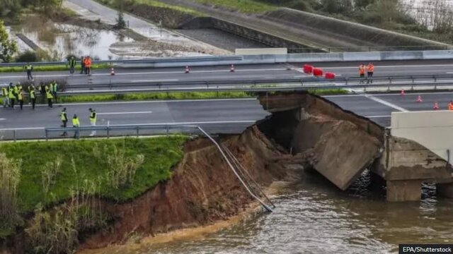 اسپانیا، فرانسه و پرتغال در محاصره طوفانهای ویرانگر