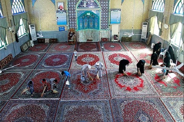 آماده‌سازی و آذین‌بندی مساجد فارس در آستانه ماه رمضان