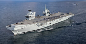 بزرگترین ناو هواپیمابر انگلیس در آب‌های قطب شمال مستقر می‌شود