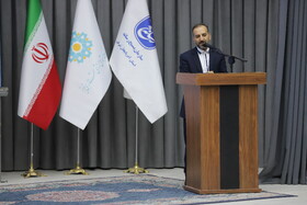 جواد بیرامزاده، مسئول سازمان بسیج رسانه آذربایجان شرقی در آیین اختتامیه نهمین جشنواره رسانه‌ای ابوذر آذربایجان شرقی