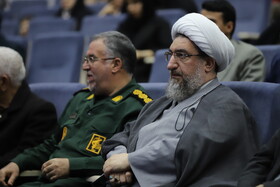 حجه الاسلام و المسلمین احمد مطهری اصل، امام جمعه تبریز و نماینده ولی‌فقیه در آذربایجان شرقی در آیین اختتامیه نهمین جشنواره رسانه‌ای ابوذر آذربایجان شرقی