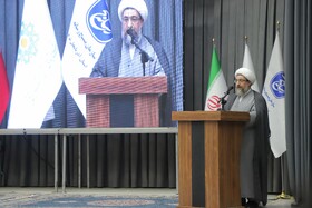 حجه الاسلام و المسلمین احمد مطهری اصل، امام جمعه تبریز و نماینده ولی‌فقیه در آذربایجان شرقی در آیین اختتامیه نهمین جشنواره رسانه‌ای ابوذر آذربایجان شرقی