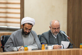 حجت‌الاسلام محمدتقی نقدعلی، نماینده مردم خمینی‌شهر در جلسه پیگری مصوبات سفر قبلی رئیس قوه قضائیه به اصفهان با حضور غلامحسین محسنی‌ اژه‌ای