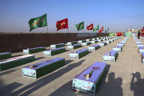 ورود پیکر پاک ۸۵ شهید دوران دفاع مقدس از طریق مرز آبی اروند به کشور