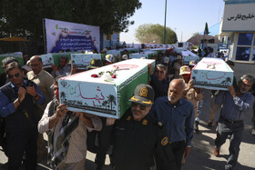 ورود پیکر پاک ۸۵ شهید دوران دفاع مقدس از طریق مرز آبی اروند به کشور