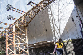 بازدید و شناسایی تابلوهای تبلیغاتی با برق غیر مجاز در ساری