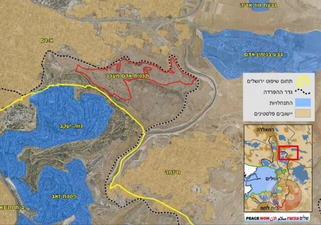 طرح تل‌آویو برای شهرک‌سازی در شمال قدس برای اولین بار از ۱۹۶۷