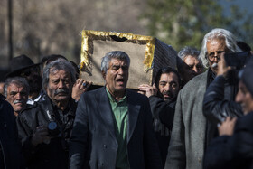 مراسم تشییع پیکر «عنایت بخشی»