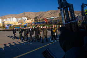 مسعود پزشکیان، رئیس جمهور و احمدرضا رادان، فرمانده فراجا در مراسم دانش آموختگی دانشگاه علوم انتظامی