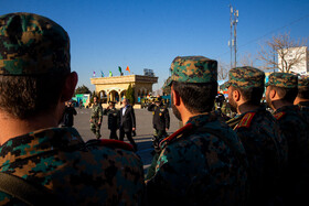 مسعود پزشکیان، رئیس جمهور و احمدرضا رادان، فرمانده فراجا در مراسم دانش آموختگی دانشگاه علوم انتظامی