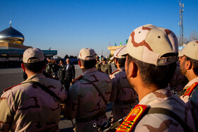 مسعود پزشکیان، رئیس جمهور و احمدرضا رادان، فرمانده فراجا در مراسم دانش آموختگی دانشگاه علوم انتظامی