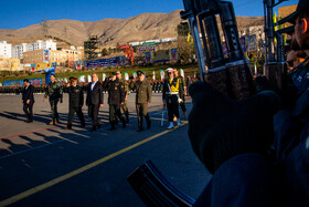 مسعود پزشکیان، رئیس جمهور و احمدرضا رادان، فرمانده فراجا در مراسم دانش آموختگی دانشگاه علوم انتظامی