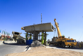 بازدید خبرنگاران از پروژه پایان بتن‌ریزی آخرین سرستون ضلع شمالی پروژه شهدای اقتدار (سه‌راه سیلو)با حضور شهردار کرمان