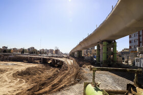 بازدید خبرنگاران از پروژه آغاز نصب سگمنت در آخرین چپگرد پروژه تقاطع غیر همسطح «شهدای خلبان» با حضور شهردار کرمان