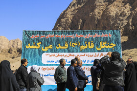 بازدید خبرنگاران از پروژه آیین فاز اول گسترش جنگل پردیسان قائم با حضور شهردار کرمان