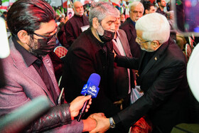 محمدرضا عارف معاون اول رئیس جمهور در مراسم چهلم جانباختگان ناآرامی‌های دی ماه