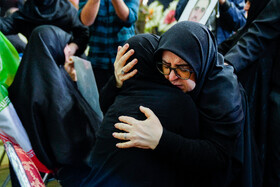 فاطمه مهاجرانی سخنگوی دولت در مراسم چهلم جانباختگان ناآرامی‌های دی ماه