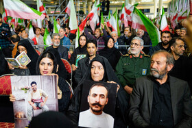 اسماعیل قاآنی در مراسم چهلم جانباختگان ناآرامی‌های دی ماه