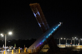 بهره‌برداری از سد و قفل کشتیرانی رودخانه بهمنشیر در خرمشهر با حضور وزیر نیرو