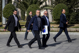 مسعود پزشکیان، رئیس جمهور در حاشیه جلسه هیات دولت -  ۲۹ بهمن