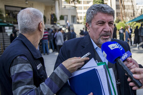 الیاس حضرتی، رئیس شورای اطلاع رسانی دولت در حاشیه جلسه هیات دولت -  ۲۹ بهمن