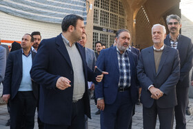 آیین احیای بازار تاریخی درب کوشک با حضور علی قاسم‌زاده، شهردار اصفهان 