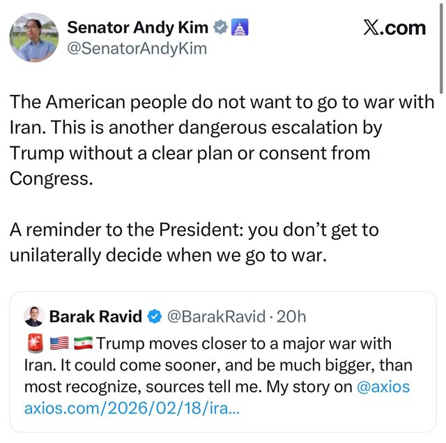 هشدار قانونگذاران آمریکایی علیه ماجراجویی آمریکا در منطقه