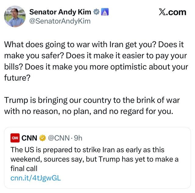 هشدار قانونگذاران آمریکایی علیه ماجراجویی آمریکا در منطقه