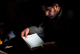 جزء خوانی قرآن کریم در حرم حضرت فاطمه معصومه(س)