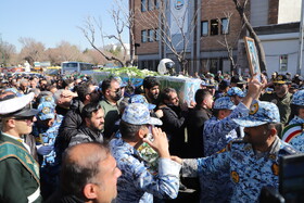 تشییع پیکر شهید خلبان سرهنگ مهدی فیروزمند - تبریز