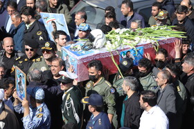 تشییع پیکر شهید خلبان سرهنگ مهدی فیروزمند - تبریز