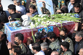 تشییع پیکر شهید خلبان سرهنگ مهدی فیروزمند - تبریز