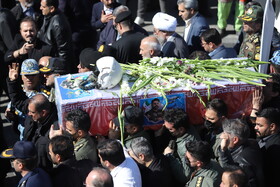 تشییع پیکر شهید خلبان سرهنگ مهدی فیروزمند - تبریز