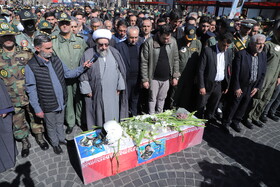 تشییع پیکر شهید خلبان سرهنگ مهدی فیروزمند - تبریز