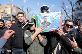 تشییع پیکر شهید خلبان سرهنگ مهدی فیروزمند - تبریز