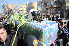 تشییع پیکر شهید خلبان سرهنگ مهدی فیروزمند - تبریز