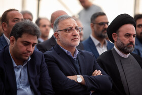 علیرضا زاکانی، شهردار تهران در مراسم رونمایی از بزرگترین ایستگاه شارژ برقی تهران