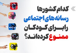 اینفوگرافیک/ کدام کشورها رسانه‌های اجتماعی را برای کودکان ممنوع کرده‌اند؟