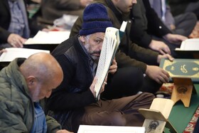 جزء خوانی قرآن کریم در مسجد گوهرشاد - حرم مطهر رضوی