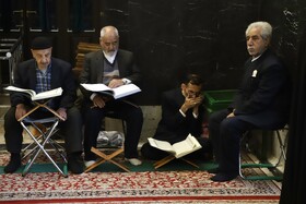 جزء خوانی قرآن کریم در مسجد گوهرشاد - حرم مطهر رضوی