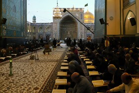 جزء خوانی قرآن کریم در مسجد گوهرشاد - حرم مطهر رضوی
