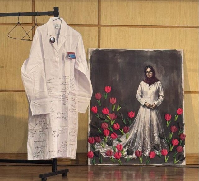 مراسم چهلم «آیدا حیدری» در دانشگاه تهران برگزار شد