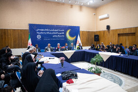 نشست خبری رئیس سازمان بهزیستی در شیرخوارگاه آمنه