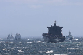 استقبال فرمانده نیروی دریایی سپاه از ناوگروه شهید مهدوی