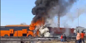 رئیس پلیس راه یزد: بی‌توجهی راننده اتوبوس علت حادثه است/تعداد جان‌باختگان به ۳ تن رسید