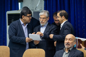 حسین سیمایی صراف، وزیر علوم در جلسه شورای عالی عتف با حضور معاون اول رئیس جمهور