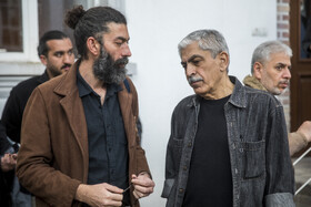 امیر اثباتی، فعال سینما در مراسم یابود جواد گنجی